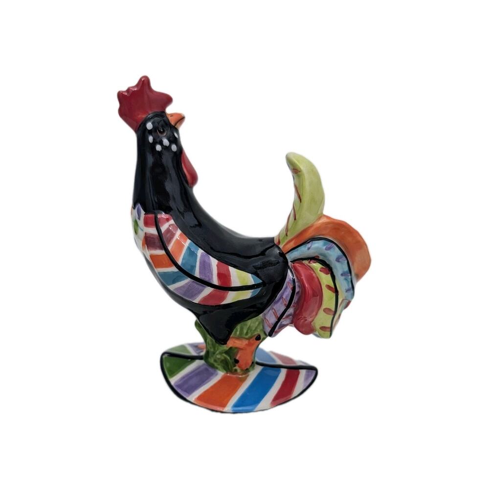 Poultry in Motion Westland Rooster Chicken Sharon Neuhaus "Retro Feathers" - 5"